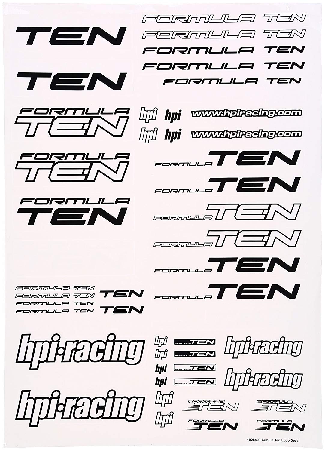 HPI 102840 - Formula Ten Decal