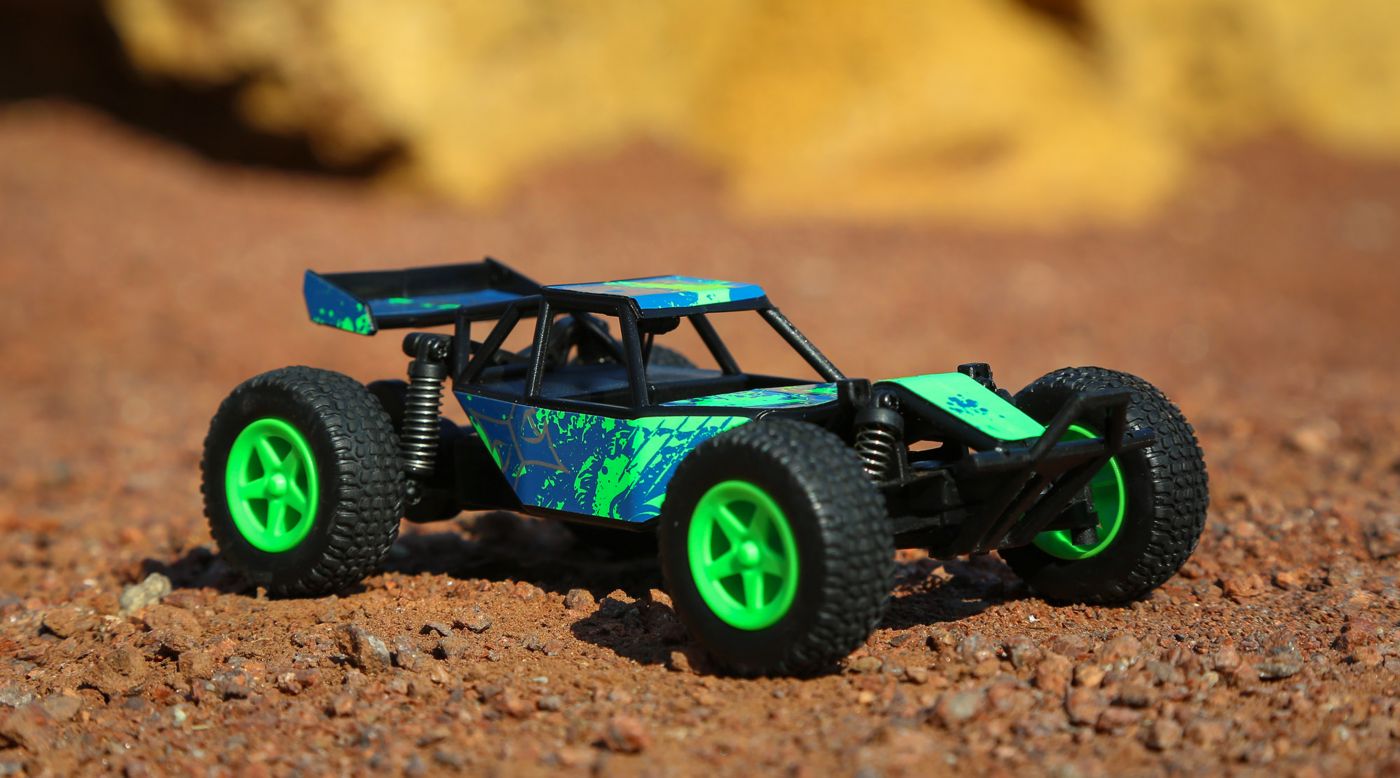 ECX 00007T1 - 1/28 Micro Roost 2WD Buggy RTR, Green 