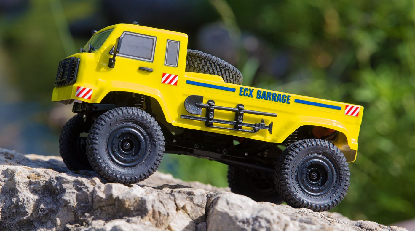 ECX ECX00019T2 - 1/24  Barrage UV 4WD Scaler Crawler RTR, Yellow