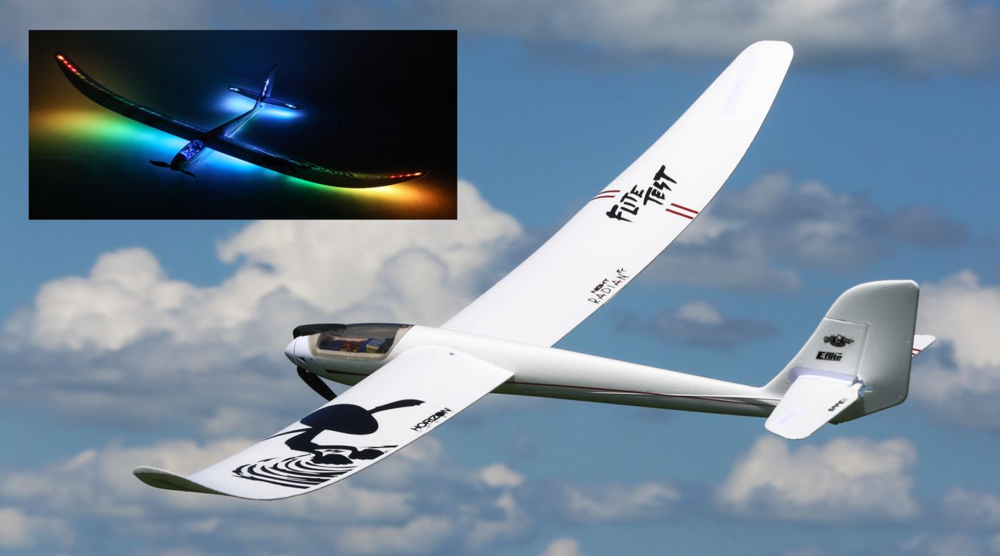 E-flite EFL3650 - Night Radian FT 2.0m BNF Basic with AS3X and SAFE Select
