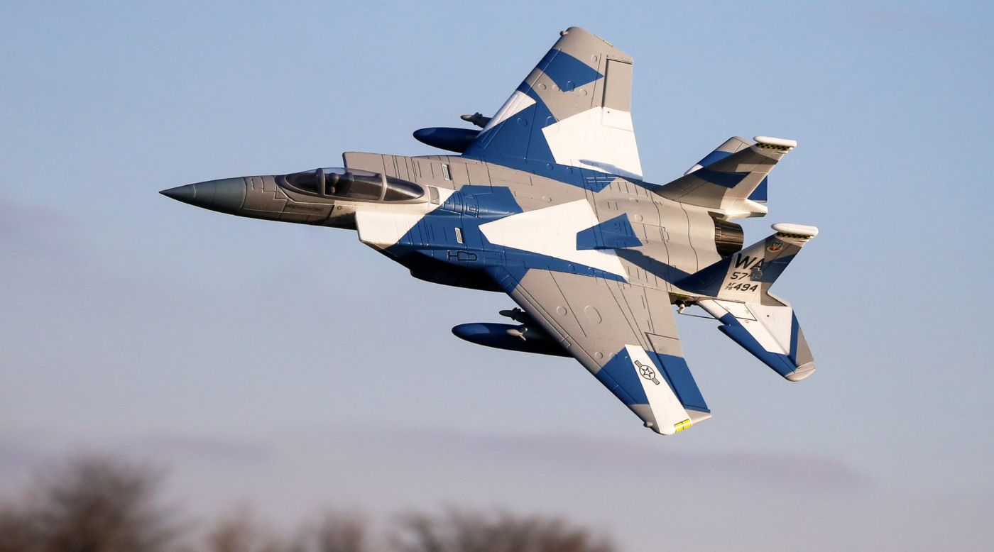 E-flite EFL9750 - F-15 Eagle 64mm EDF BNF with AS3X and SAFE Select