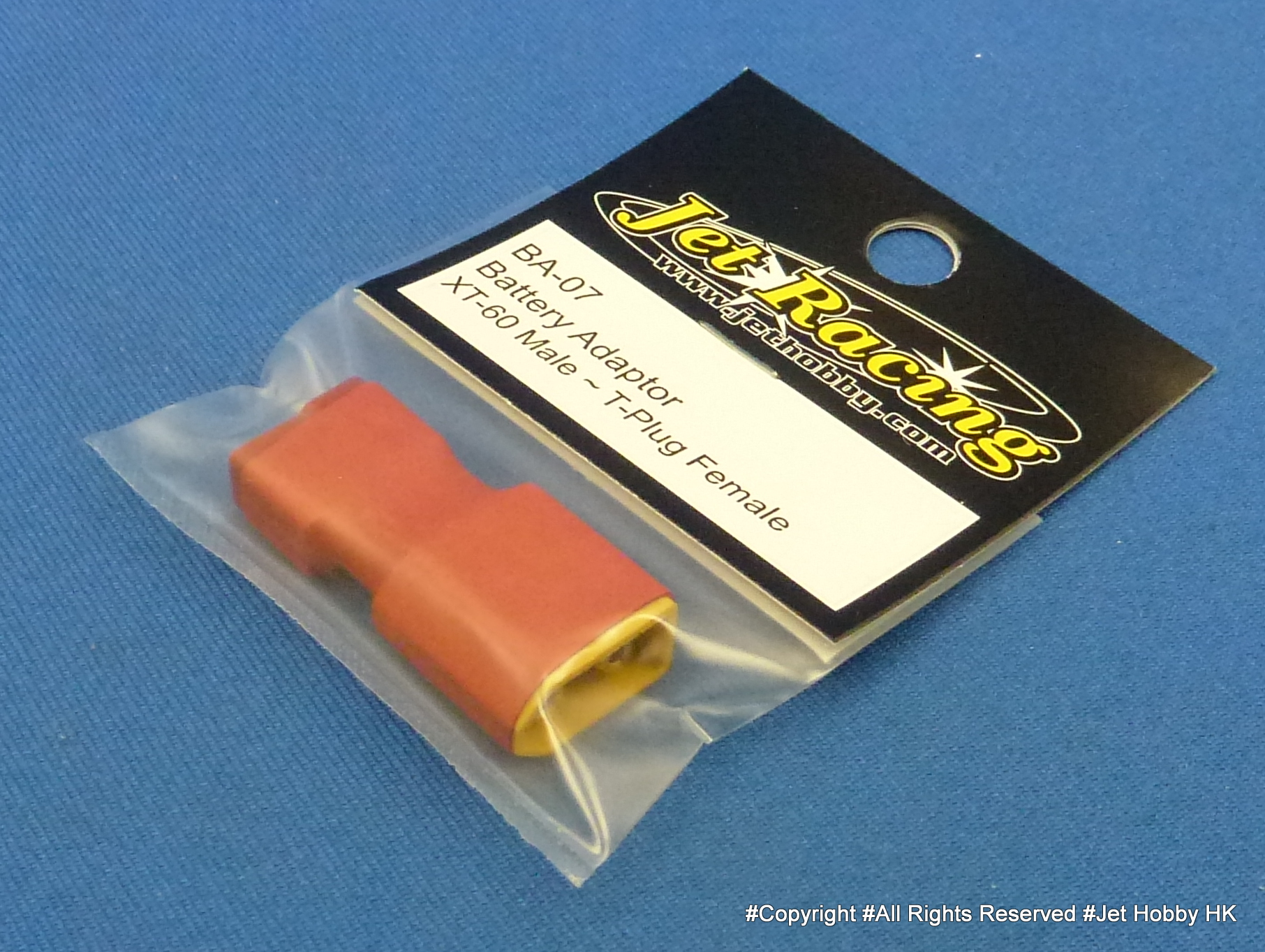Jet Racing BA-07 - Battery Adaptor XT-60 Male ~T-Plug Female