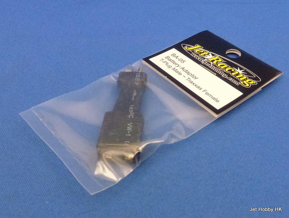 Jet Racing BA-05 - Battery Adapter, T Plug Male ~ Traxxas Female