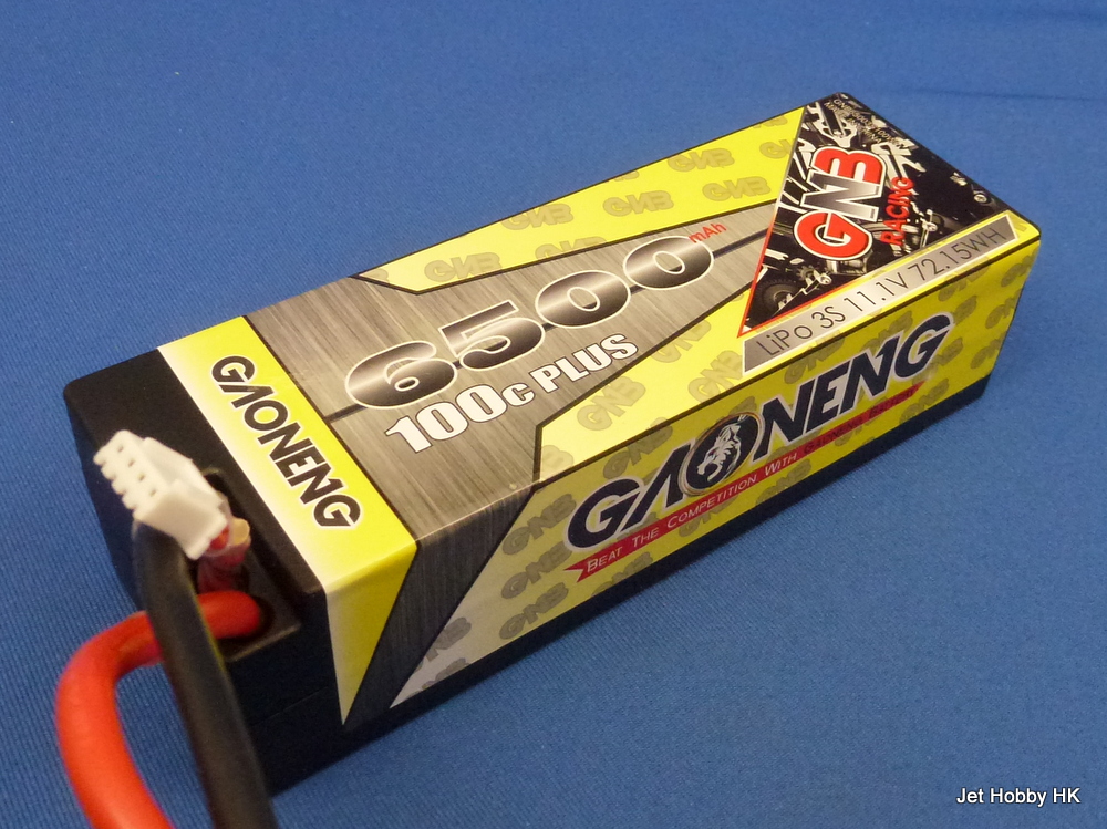 GNB 6500-3S-100C - Lipo Battery 6500 mAh 11.1v 100C Hard Case EC5