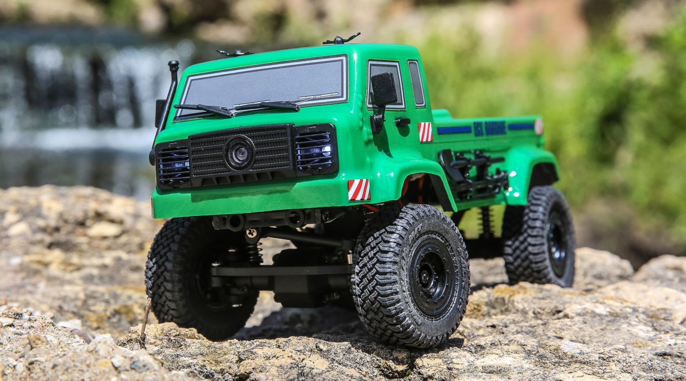 ECX ECX00018T1 - 1/24 Barrage UV 4WD Scaler Crawler RTR FPV, Green