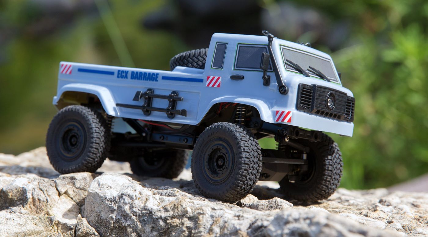 ECX ECX00018T2 - 1/24 Barrage UV 4WD Scaler Crawler RTR FPV, Grey