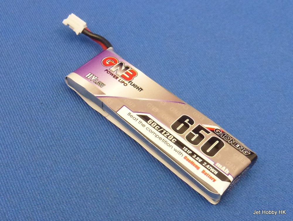 GNB 650-1S-60/120C - 1S Li-Po Battery 650mAh 4.35 HV (Inductrix FPV HP)