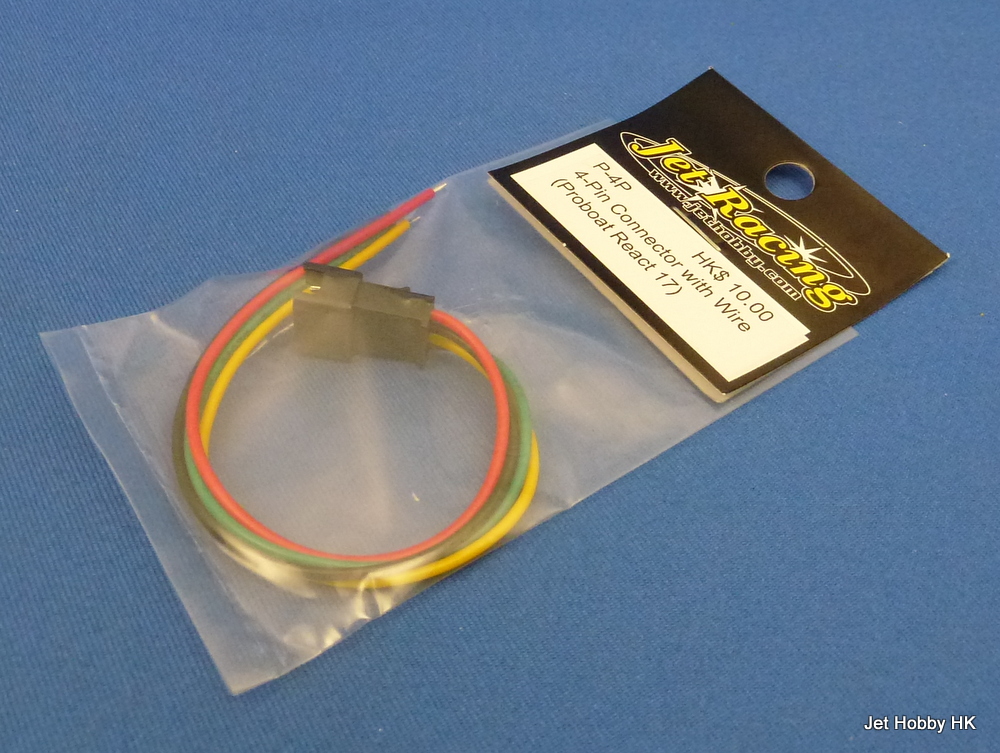 Jet Racing P-4P - 2-Pin Plug with Wire (Proboat React 17)
