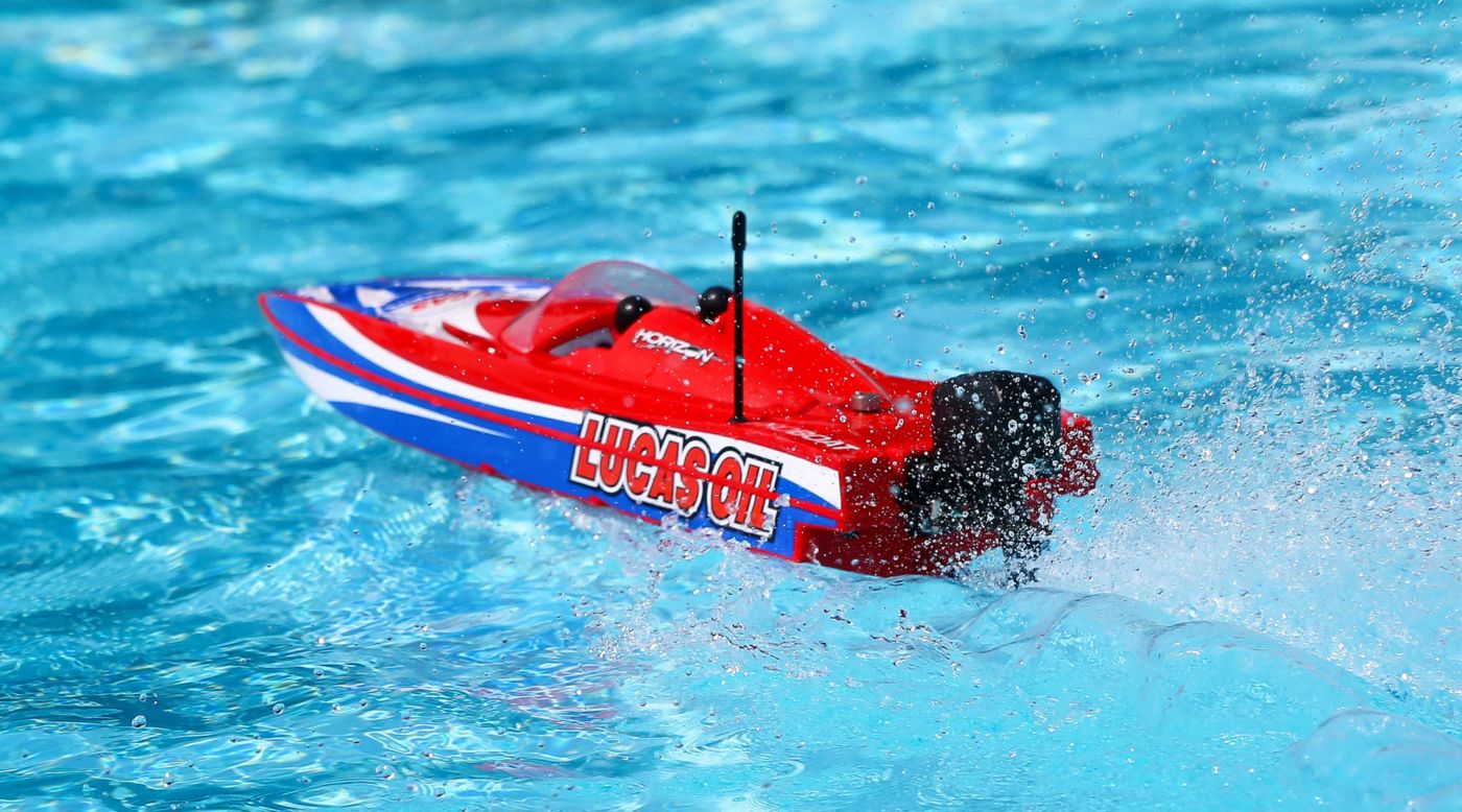 Proboat PRB08044T2 - 17-inches Power Boat Racer Deep-V RTR, Lucas Oil