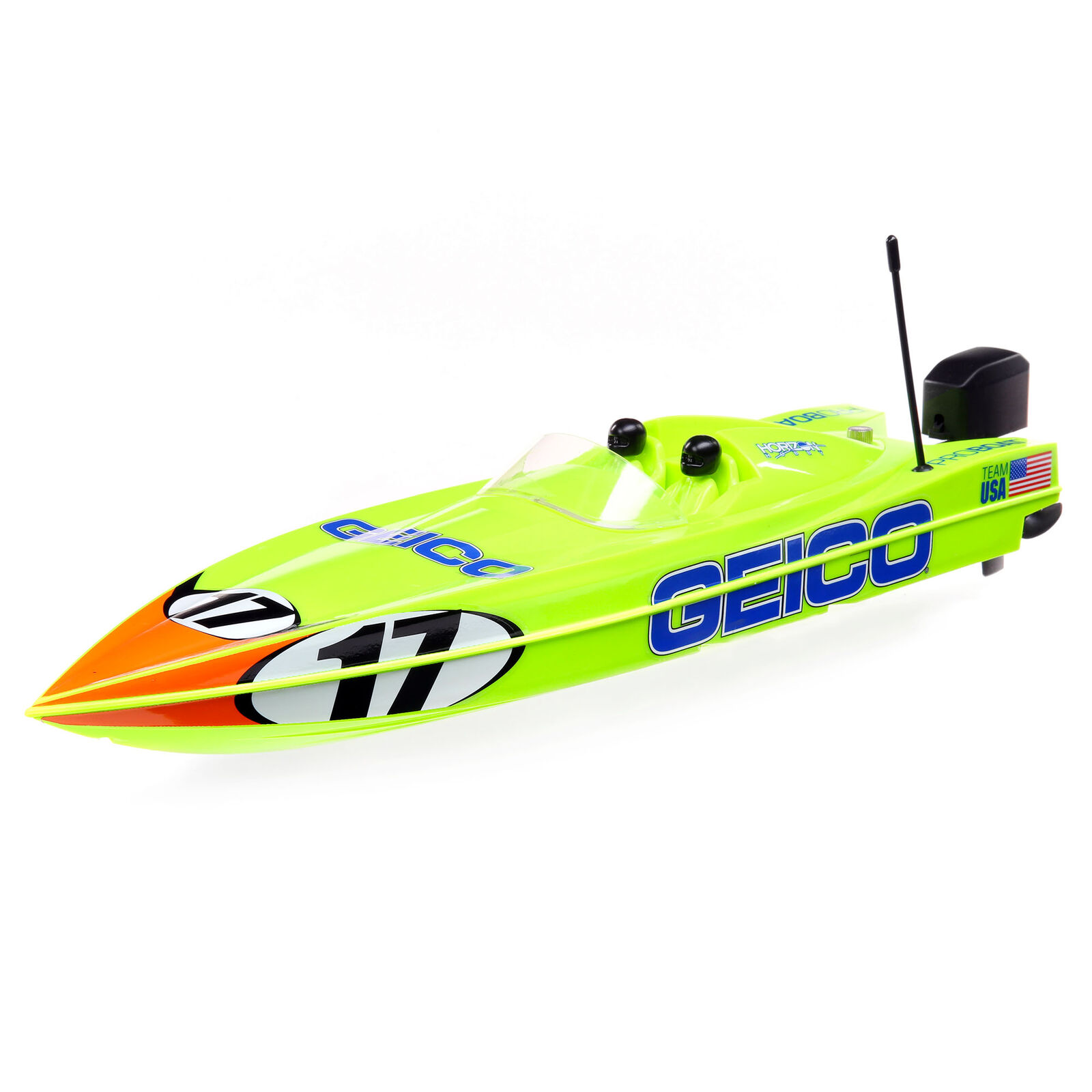 Proboat PRB08044T1 - 17-inches Power Boat Racer Deep-V RTR, Miss Geico  *DISCONTINUED*