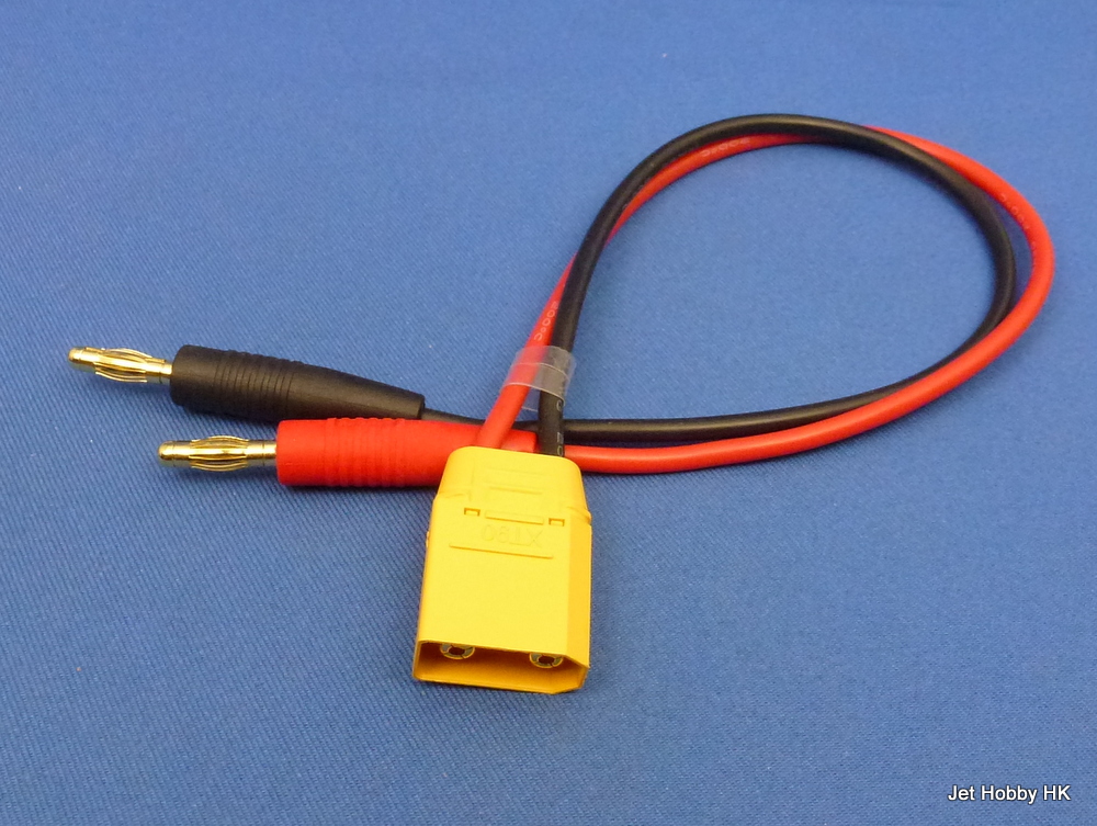  Jet Racing CL-09 - Charge Lead, 30mm 14 Gauge Silicone Wire,XT-90