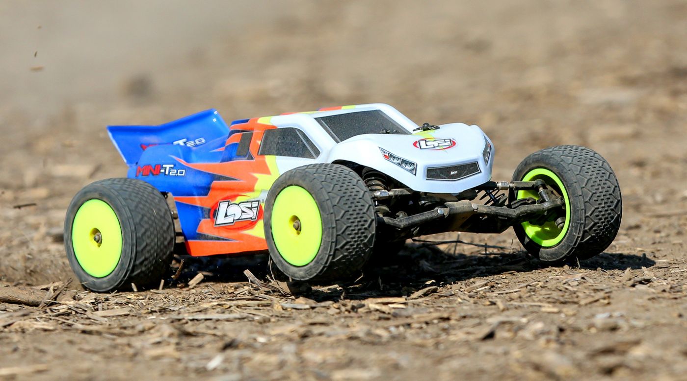 Losi LOS01015T2 - 1/18 Mini-T 2.0 2WD Stadium Truck , Blue/White,