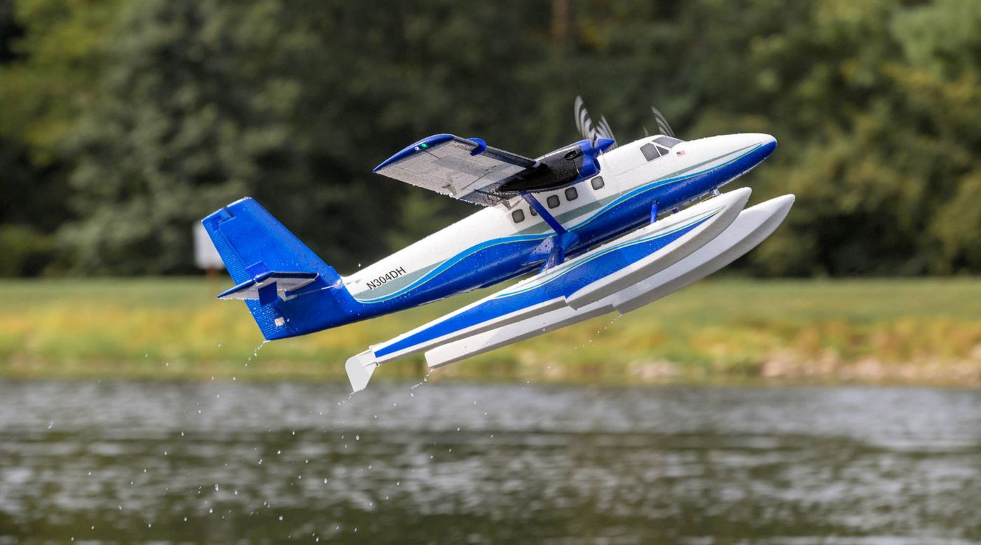 E-flite EFL30050 - Twin Otter 1.2m BNF Basic with AS3X and SAFE, includes Floats