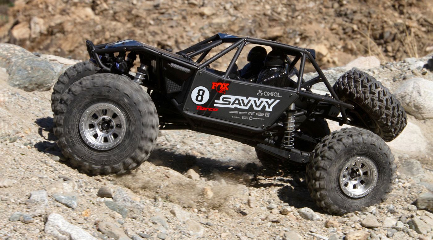 Axial AXI03016T2 - 1/10 RR10 Bomber 4WD Rock Racer RTR, Savvy