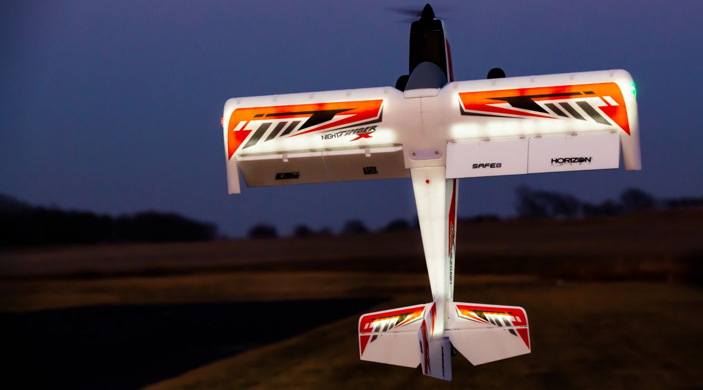 E-flite EFL13850 -Night Timber X 1.2m BNF Basic with AS3X & SAFE Select