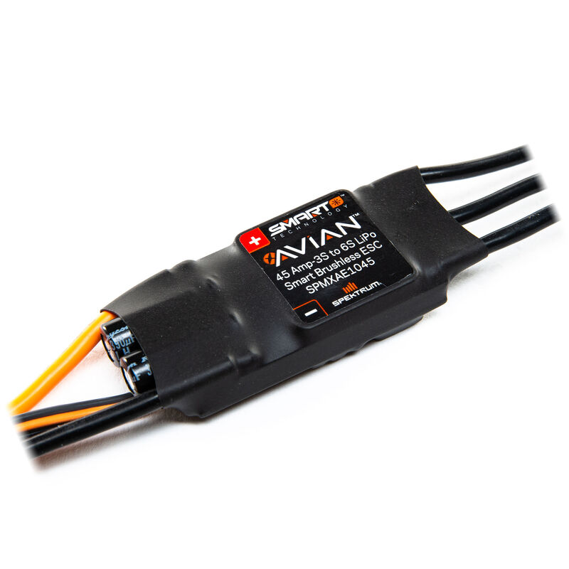 Spektrum SPMXAE1045 - Avian 45 Amp Brushless Smart ESC, 3S-6S