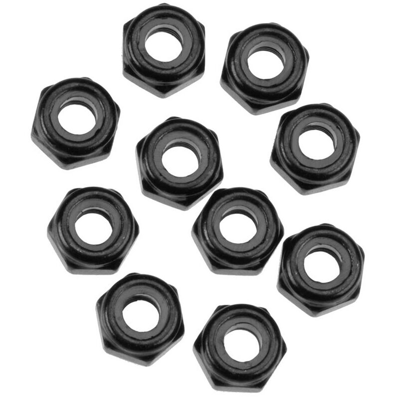 Axial AXIC1053 - Nylon Locking Hex Nut M3 Black (AXA1053)