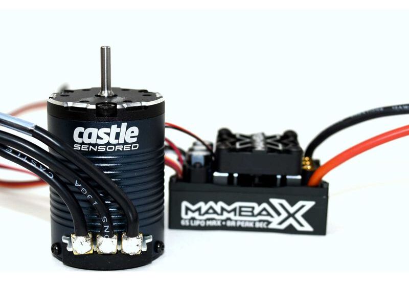 Castle CSE010015509 - Mamba X Waterproof ESC/1406-2280Kv Sensored Brushless Motor Combo: 4mm Bullet