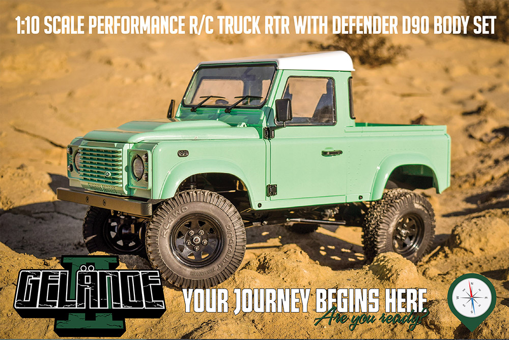 RCWD Z-RTR0044 - RC4WD Gelande II RTR W/ 2015 Land Rover Defender D90 Body Set (Heritage Edition)