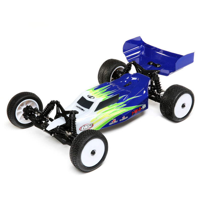 Losi LOS01016T1 - 1/16 Mini-B Brushed RTR 2WD Buggy, Blue/White