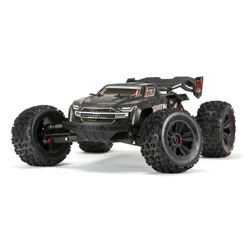 Arrma ARA106053 - 1/8 KRATON 4WD EXtreme Bash Roller Speed Monster Truck, Black *DISCONTINUED*