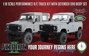 RC4WD Z-K0064 - Gelande II Kit w/ 2015 Land Rover Defender D90 Hard Body Set
