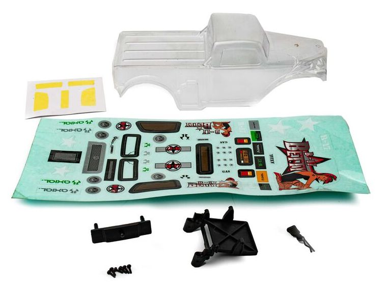 Axial AXI200003 - B-17 Betty Body, Clear & Precut (SCX24)