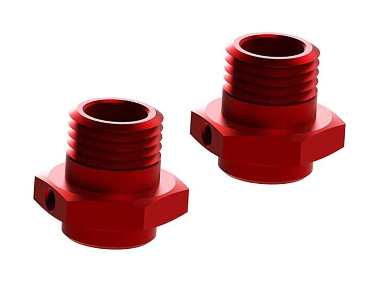 Arrma ARAC9416 (AR310484) - Wheel Hex Aluminum 17mm (16.5mm Thick) Red 