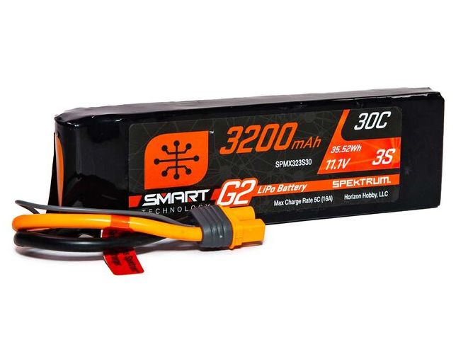 Spektrum SPMX323S30 - 11.1V 3200mAh 3S 30C Smart LiPo G2: IC3