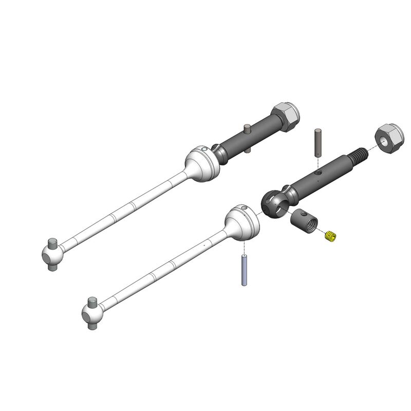 MIP 20060 - Shiny CVD Kit (Losi Mini T 2.0)