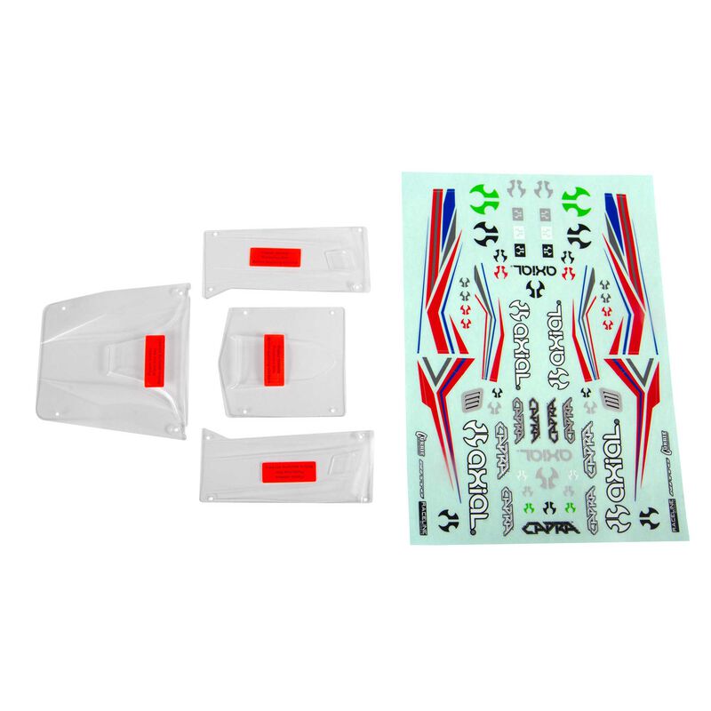 Axial AXI230012 - Body Panel Set, Clear: Capra 1.9 UTB