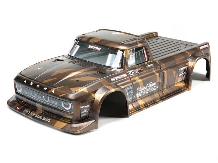 Arrma ARA410002 - Finished Body, Matte Bronze Camo: Infraction 6S BLX
