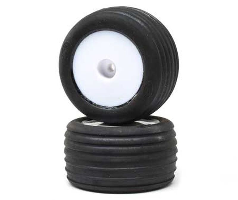 Losi LOS41014 - Directional Tires, FR, Mntd, Wht (Mini-T 2.0)
