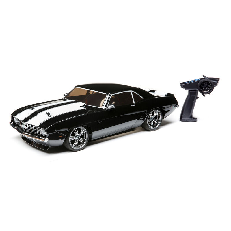 Losi LOS03033T2 - 1/10 1969 Chevy Camaro V100 AWD Brushed RTR, Black