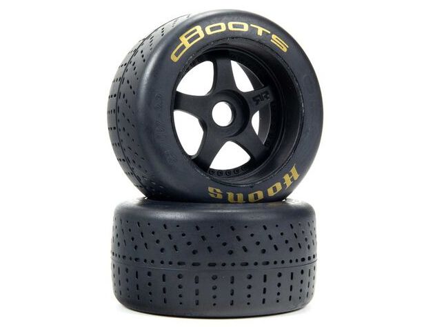 Arrma ARA550085 - 1/7 dBoots Hoons Rear 107 Gold Pre-Mounted Belted Tires, 17mm Hex