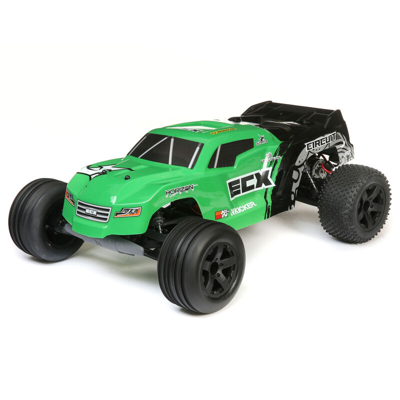 ECX 03430T2 - 1/10 Circuit 2WD Stadium Truck Brushed RTR, Green