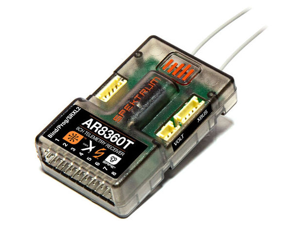 Spektrum SPMAR8360T - AR8360T DSMX 8-Channel AS3X & SAFE Telemetry Receiver  *DISCONTINUED*