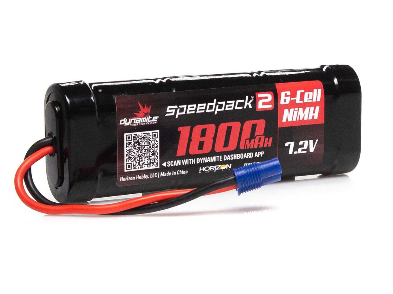 Dynamite DYNB2050EC - 7.2V 1800mAh 6-Cell Speedpack2 Flat NiMH Battery: EC3