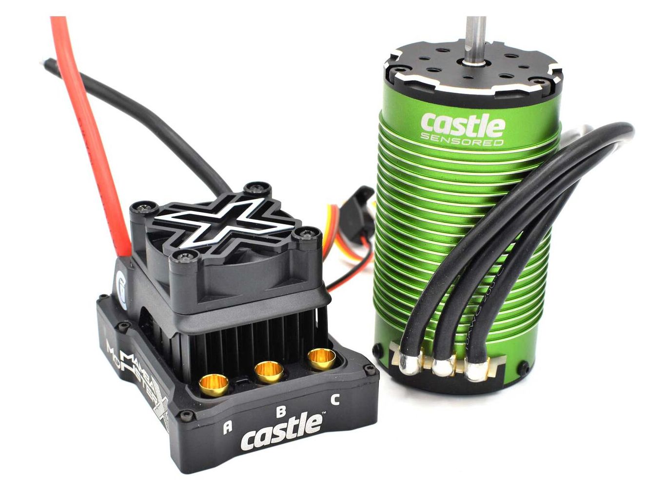 Castle CSE010016502 - 1/6 Mamba Monster X 8S 33.6V WP ESC with 1717-1650Kv