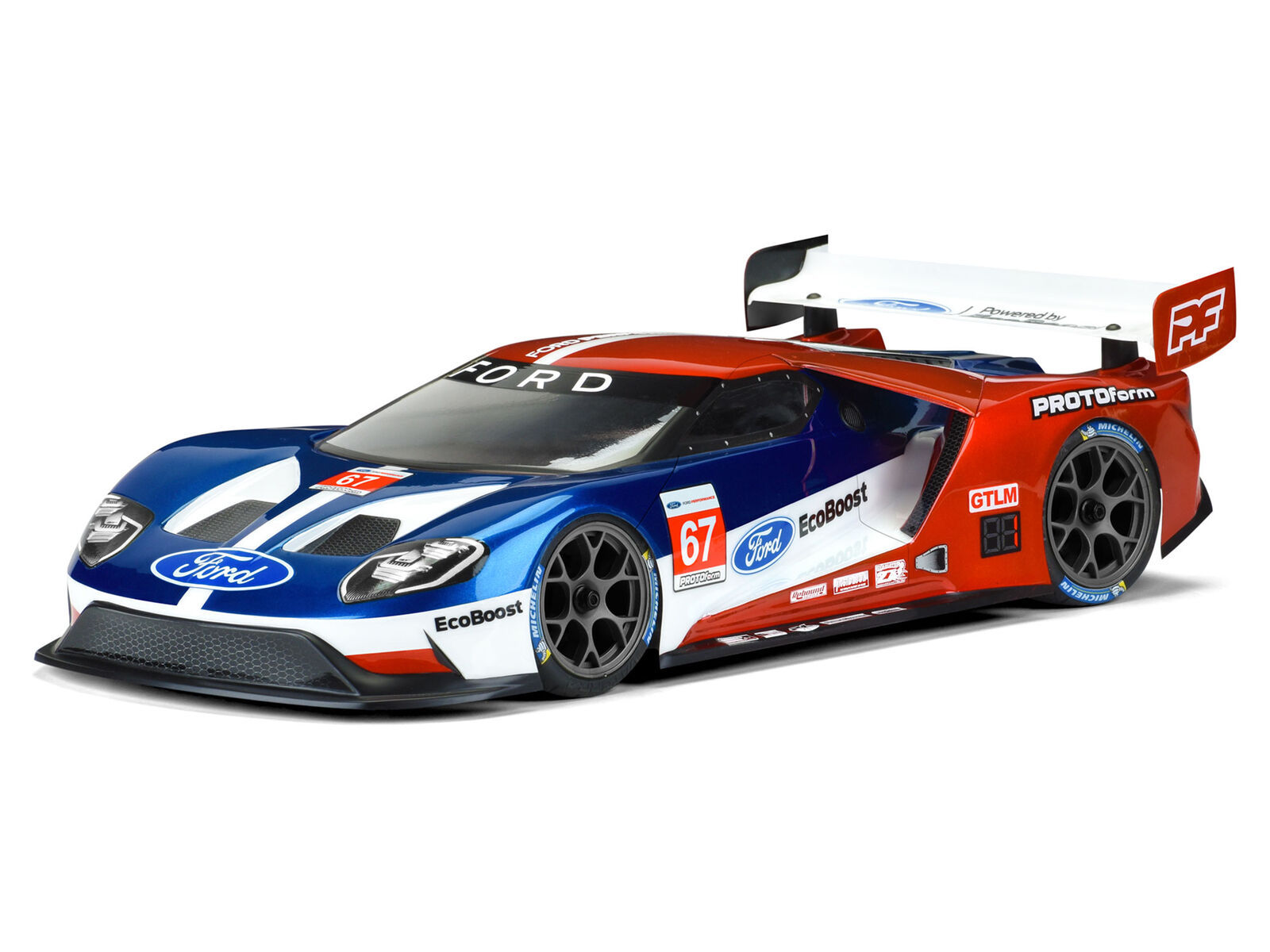 Protoform 1550-25 - 1/10 Ford GT LW Clear Body: 190mm Touring Car with LP shock towers