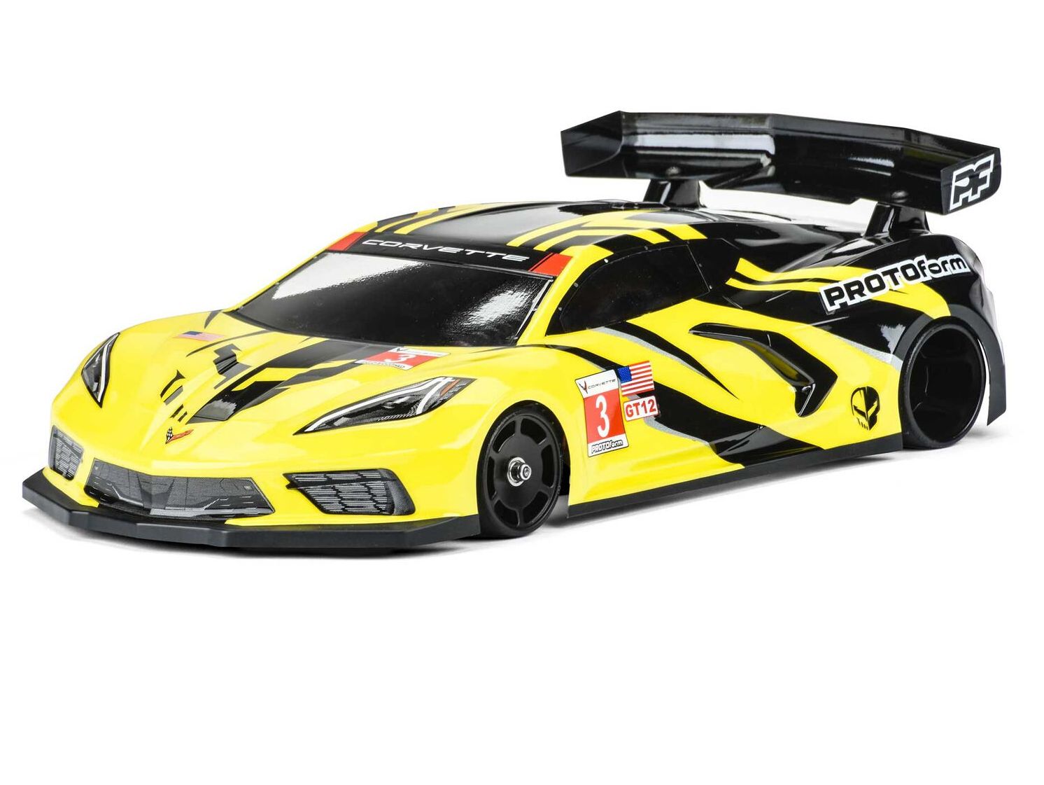 Protoform 1575-20 - 1/12 Chevrolet Corvette C8 Clear Body (GT12)