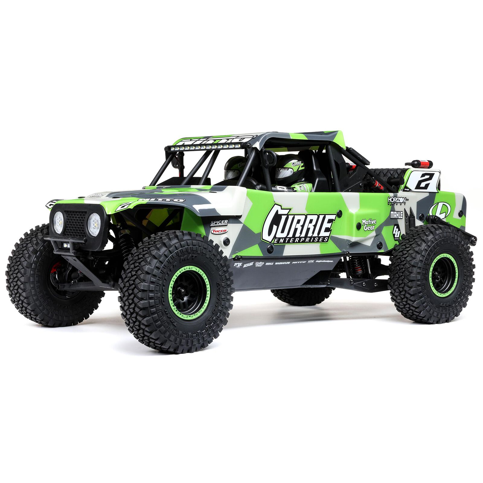 Losi LOS03030T2 - 1/10 Hammer Rey U4 4WD Rock Racer Brushless RTR with Smart and AVC, Green