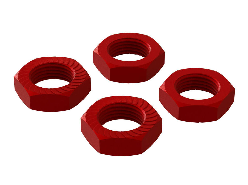 Arrma ARA310906 - Aluminum Wheel Nut, 17mm Red
