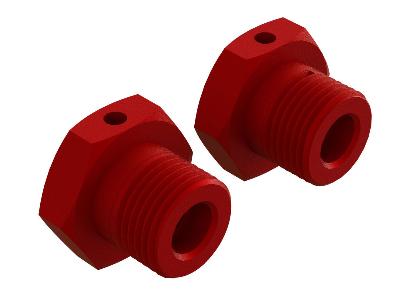 Arrma ARA310904 - Aluminum Wheel, 17mm Hex, Red