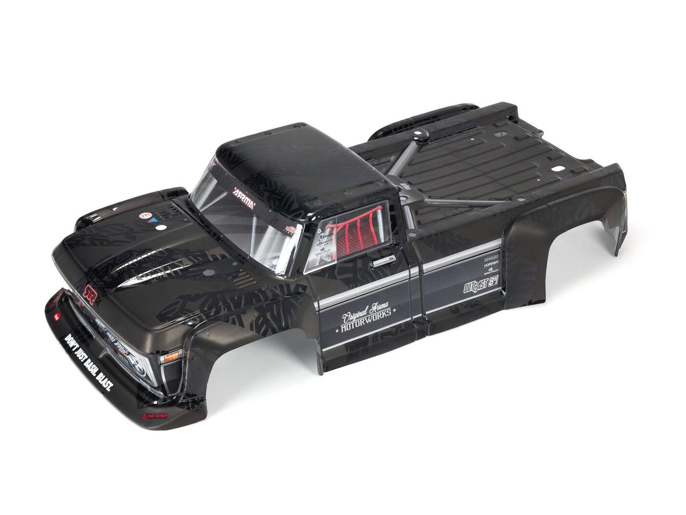 Arrma ARA409009 - 1/5 Painted Body, Black (OUTCAST EXB)