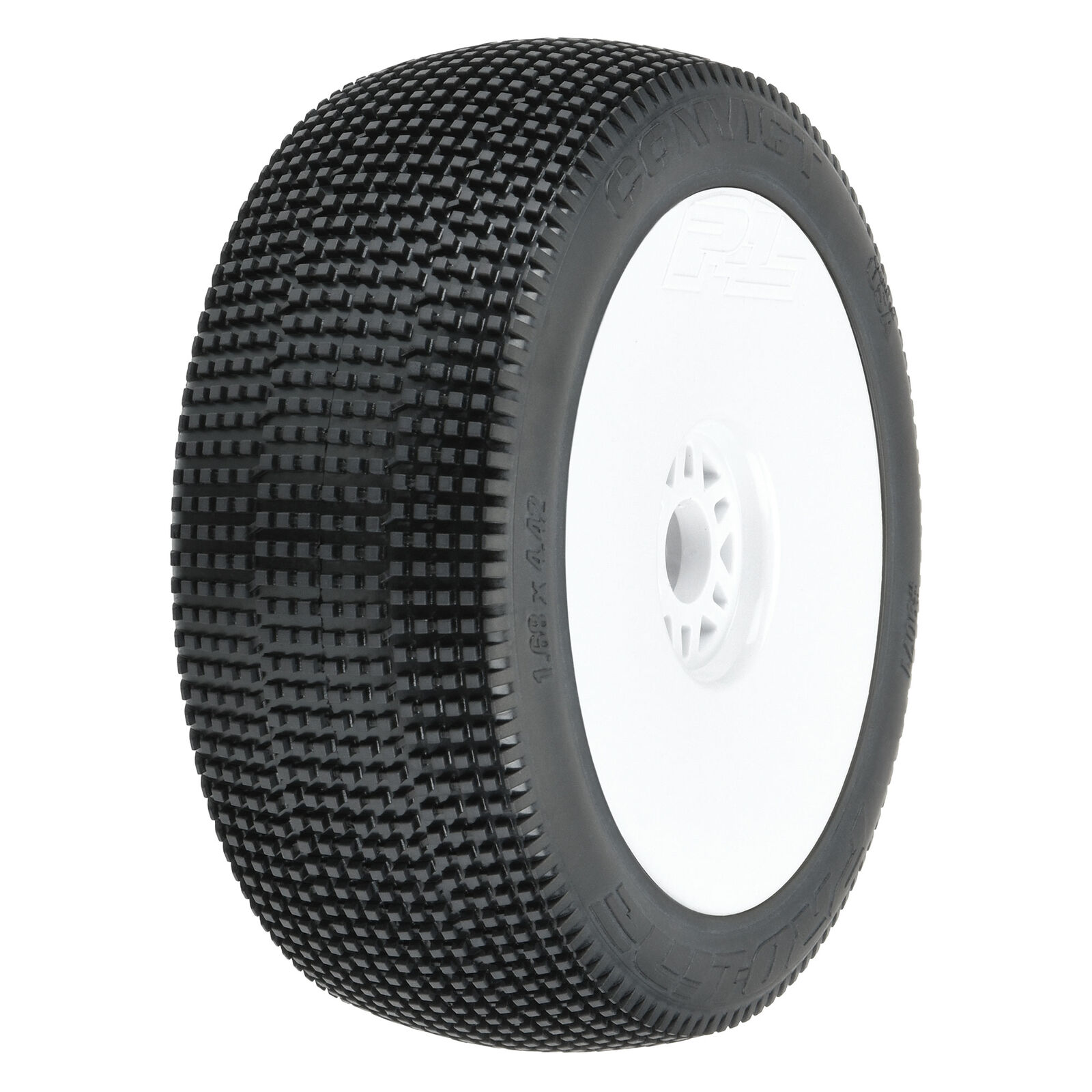 ProLine 9071-233 - 1/8 Convict S3 Front/Rear Buggy Tires Mounted 17mm White Wheels