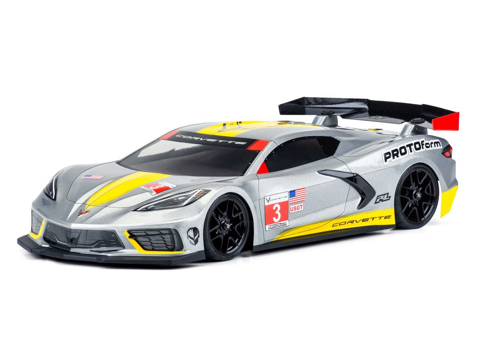 Protoform 1574-25 - 1/10 Chevrolet Corvette C8 Clear Body: 190mm Touring Car