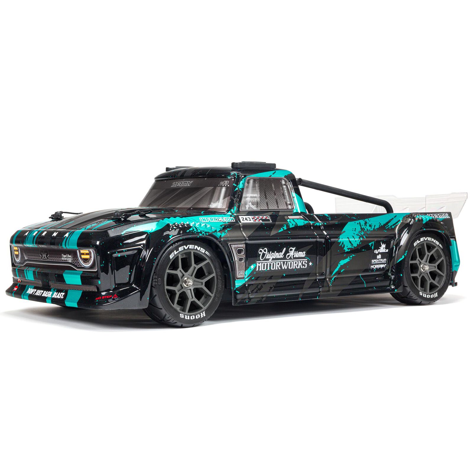 Arrma ARA4315V3T2 - 1/8 INFRACTION 4X4 3S BLX 4WD All-Road Street Bash Resto-Mod Truck RTR, Teal