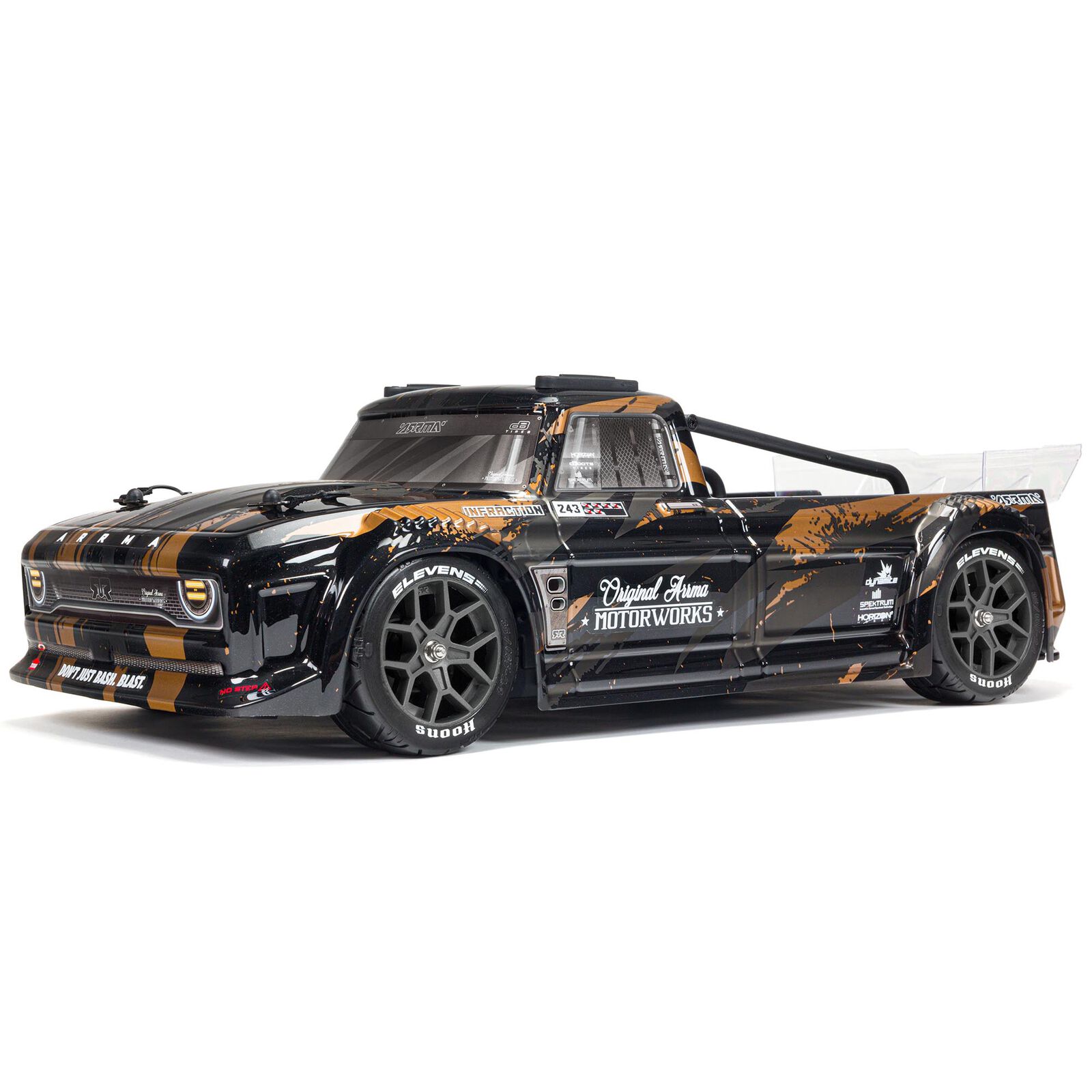 Arrma ARA4315V3T1 - 1/8 INFRACTION 4X4 3S BLX 4WD All-Road Street Bash Resto-Mod Truck RTR, Brown
