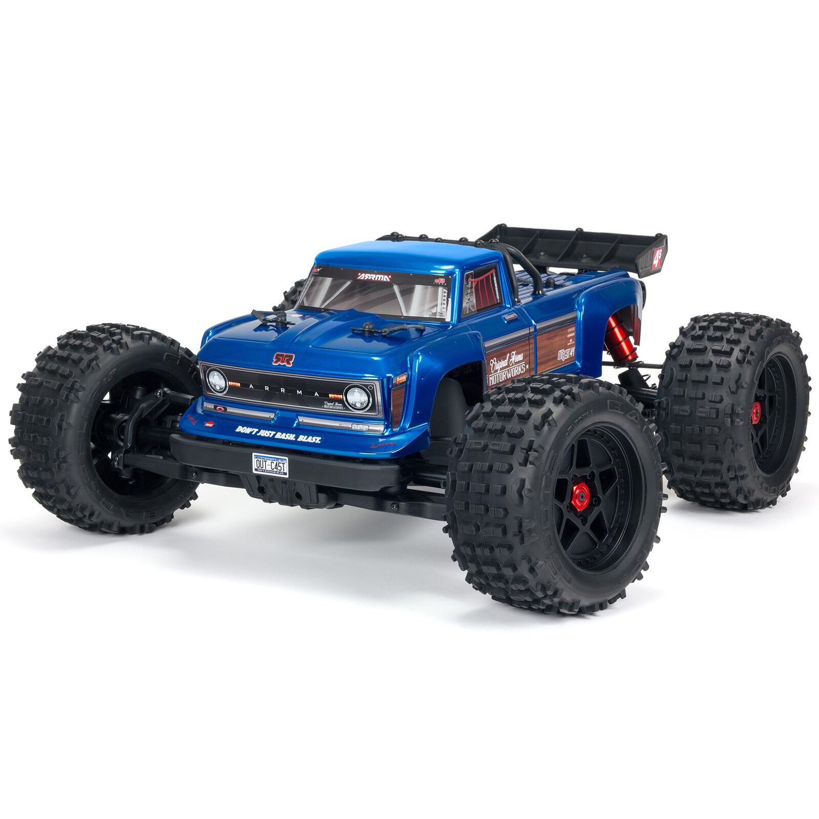 Arrma ARA4410V2T2 - 1/10 OUTCAST 4X4 4S V2 BLX Stunt Truck RTR, Blue